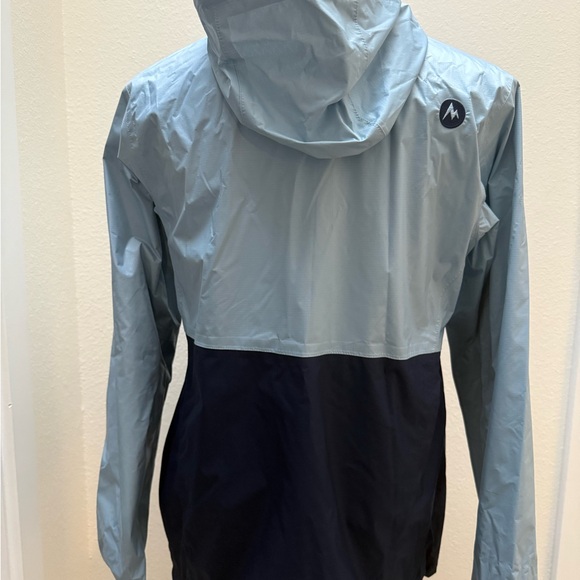 Marmot Womens Breathable Waterproof 1/4 Zip Jacket Blue Size Medium - Picture 7 of 7